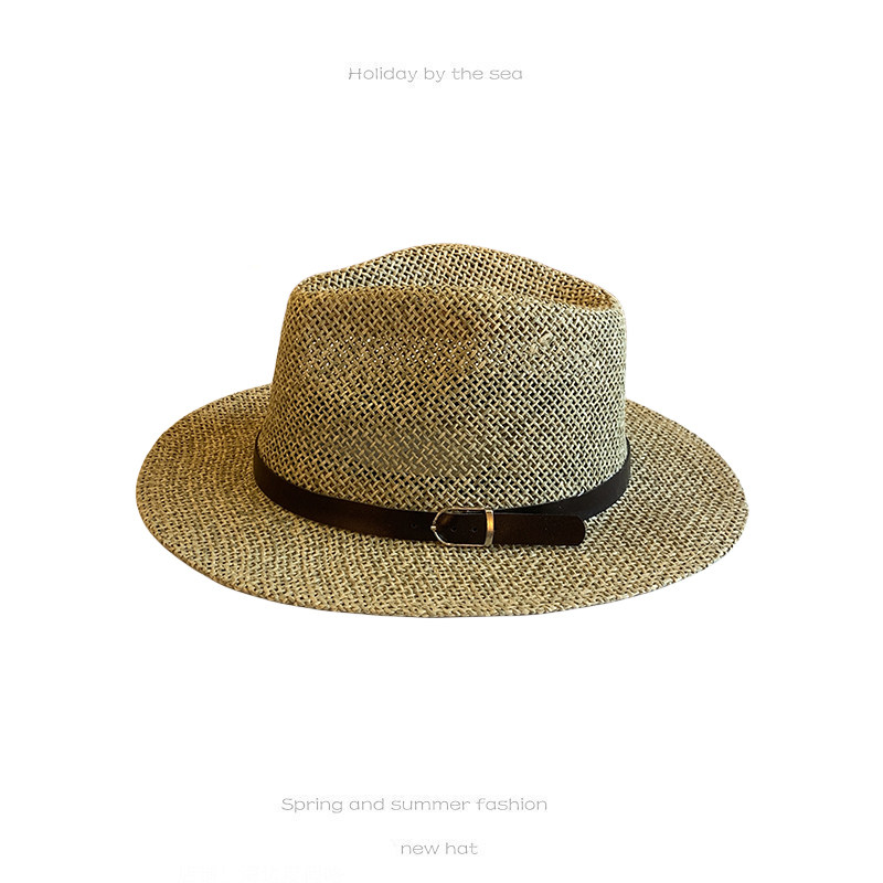 帽子女平檐草帽春夏时尚镂空透气爵士平檐帽男百搭海边出游防晒,服饰配件/皮带/帽子/围巾,帽子,淘宝优惠券,粉丝福利购,淘宝优惠卷