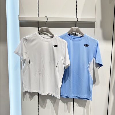 Skechers斯凯奇2026夏男童户外梭织运动针织短袖T恤衫 P226B012