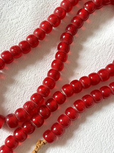 尼泊尔进口白芯琉璃异型散珠手链散珠diy配件材料