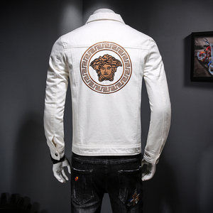 725 春秋季新款潮流修身牛仔夹克M-4XL P215图片