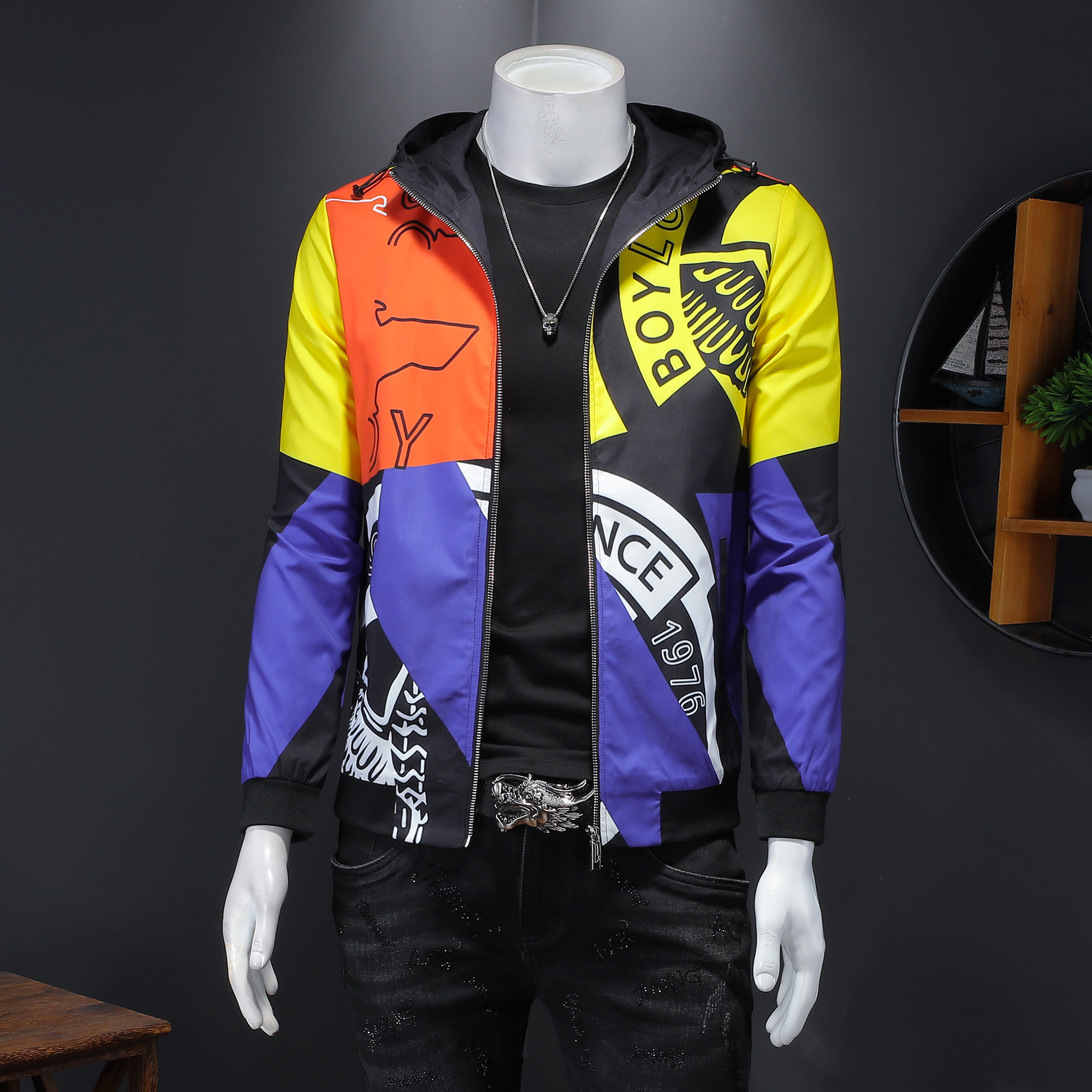 7297春季新款休闲百搭青年夹克衫（起），男装夹克，钱塘2010-1