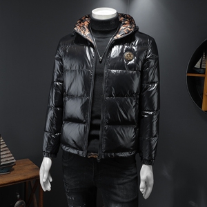 7395 冬季新款羽绒服男亮面白鸭绒保暖羽绒外套 P310 控价428起图片