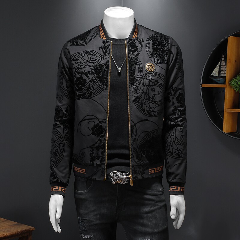 7408 秋冬季新款加厚个性连帽暗花纹休闲服 P235 （控价358起）图片