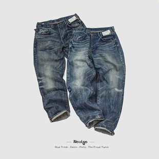 绝代双骄!NOVIGO BLUE TRASH 经典宽松直筒 津巴布韦棉纱 牛仔裤
