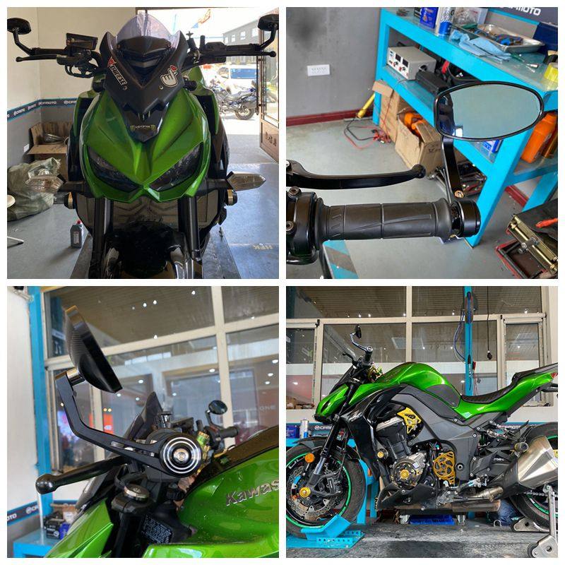 川崎Kawasaki/Z1000/Z800/Z900/Z650手把镜/后视镜车把端边反光镜