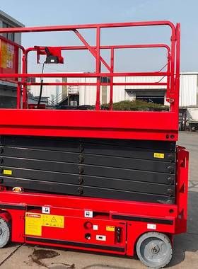 机剪叉式电升降液压空作业IYU车桅柱式铝合金动升降机移动升降平