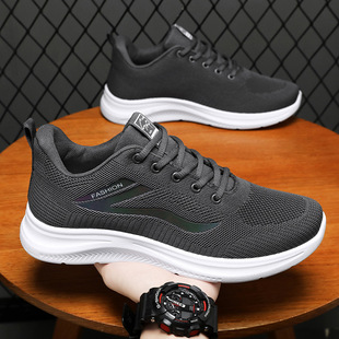 soled running shoes男跑步运动网鞋 mesh soft and Men shoes