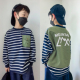 26春装 口袋上衣男童女童长袖 新款 儿童日系条纹贴布T拼接撞色工装