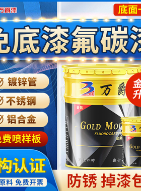 氟碳漆金属喷漆镀锌管专用不锈钢改色铝合金大门防腐防锈户外油漆