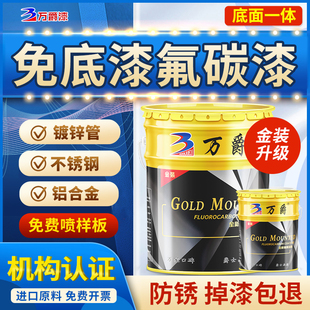 氟碳漆金属喷漆镀锌管专用不锈钢改色铝合金大门防腐防锈户外油漆