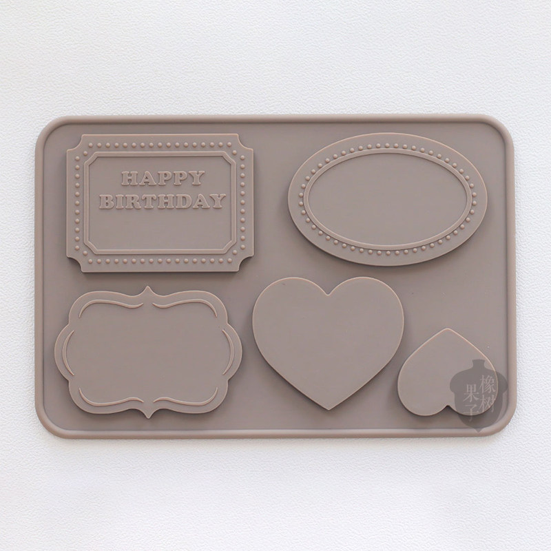 日本cotta原装正品日式情人节爱心方形巧克力硅胶模 曲奇饼干模具