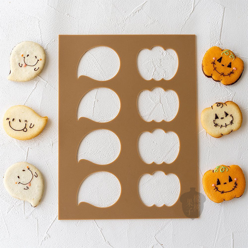 日本COTTA正品新款日式卡通万圣节瓦片DIY蛋糕饼干硅胶模小猫南瓜