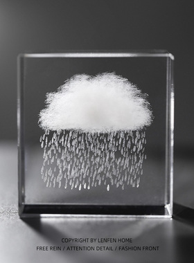 人造水晶祝福简约现代桌面