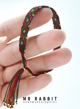 本命年复古网红张大yi流苏手链