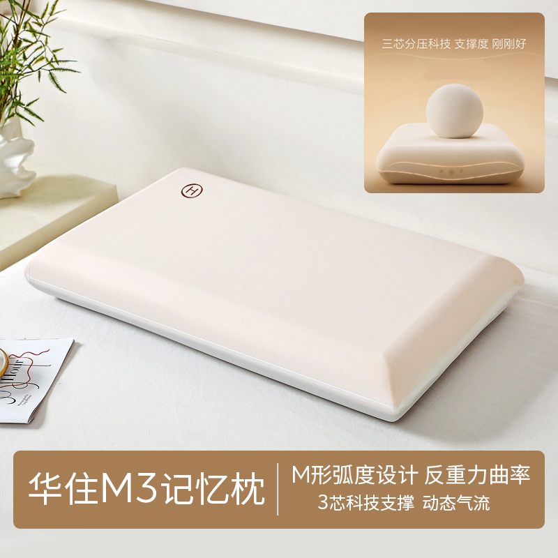 全季汉庭酒店同款华住M3记忆枕芯慢回弹记忆棉护颈椎助睡眠枕头图片