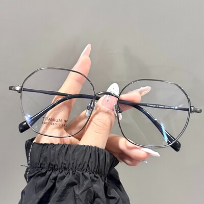 爆款纯钛9505嘉成眼镜厂升级版高端加厚精雕【深圳IP电镀】不铜绿