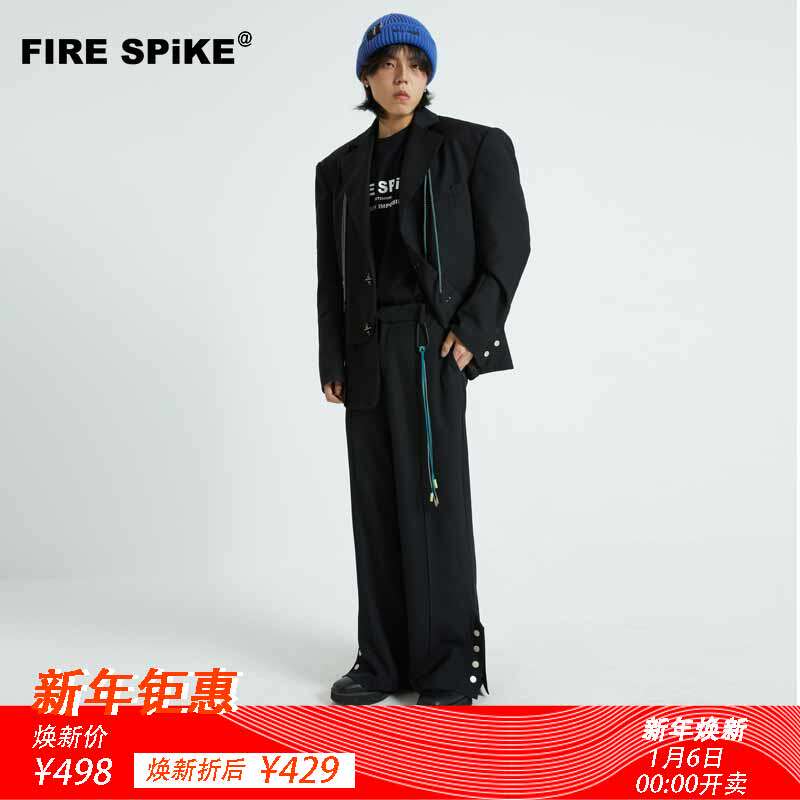 FIRE SPiKE designer Men's fashion Deconstruction Segmentation Reflective Rope Easy leisure time suit coatin the Men's clothing, 西服外套, 休闲西服 category - from Buy2taobao.com to provide professional Taobao agent buy service