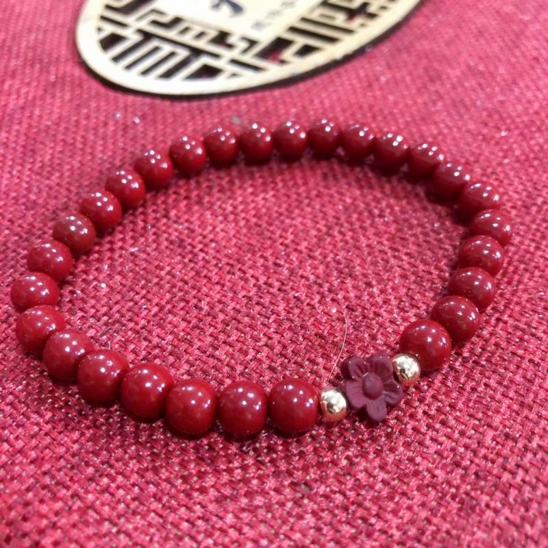 朱砂手链红运当头女串珠原矿大全小花朵紫金砂6mm帝王红砂手串女,饰品/流行首饰/时尚饰品新,手链,淘宝优惠券,粉丝福利购,淘宝优惠卷