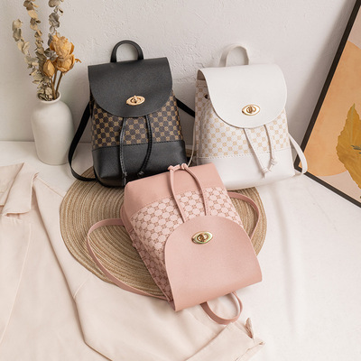 迷你双肩包2024ladies Knapsack学生小书包休闲百搭女生小背包