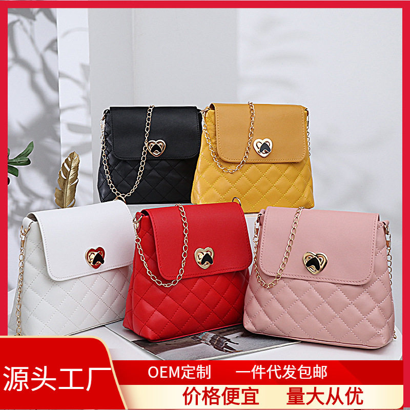 2022新款外贸热销菱格斜挎包包女士小方包bags单肩链条包工厂,箱包皮具/热销女包/男包,通用款女包,淘宝优惠券,粉丝福利购,淘宝优惠卷