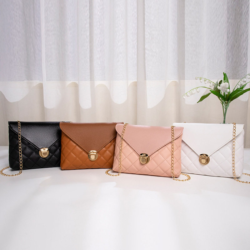 简约新款时尚包包女休闲百搭单肩包斜挎包链条琐扣小方包跨境,箱包皮具/热销女包/男包,通用款女包,淘宝优惠券,粉丝福利购,淘宝优惠卷