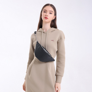 跨境女包个性时尚胸包2024women bag链条单肩包斜挎腰包