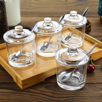 Seasoning bottle seasoning pot kitchen supplies seasoning pot suit seasoning bottle glass salt pot seasoning bottle