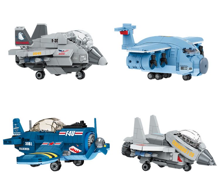 运输机微颗粒玩具拼装diy玩具积木2048-2051航天飞机系列