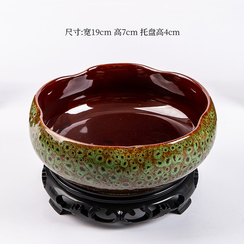 水仙花盆陶瓷大号家用铜钱草