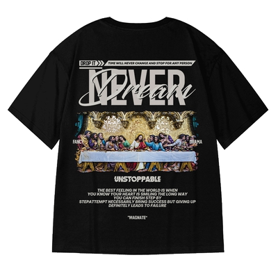 短袖T恤oversize牌国潮嘻哈加肥