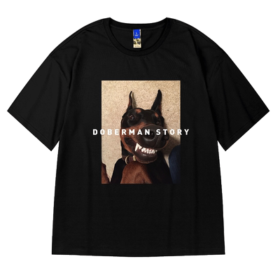 摩严潮流大码宽松纯棉短袖