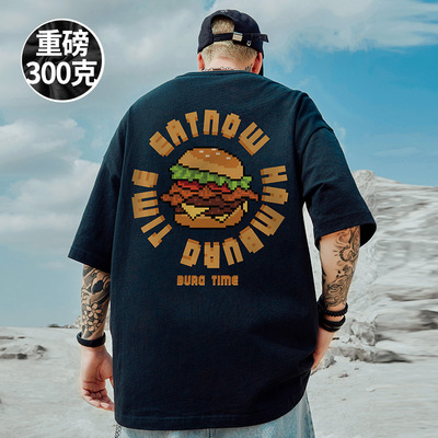 潮流大码宽松休闲短袖