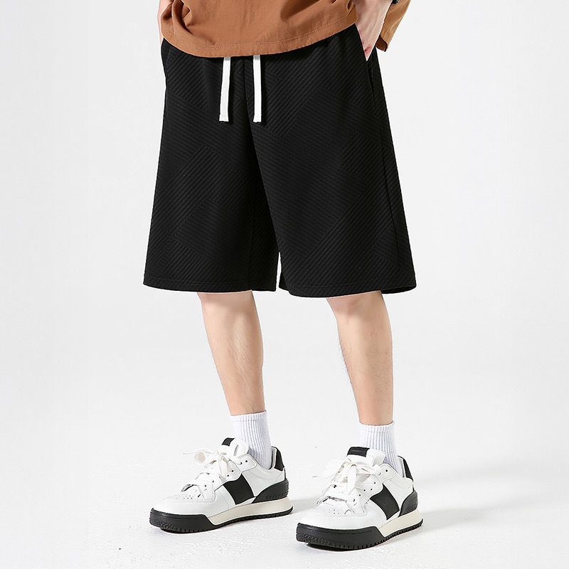 运动裤胖子男士夏季宽松短裤男生休闲裤加肥加大五分裤大码篮球裤