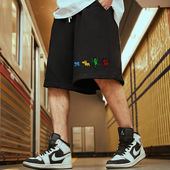 宽松短裤 裤 男潮牌ins纯棉运动裤 夏季 加肥加大五分裤 大码 子篮球裤