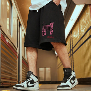 男士短裤夏季薄款宽松短裤男生休闲纯棉运动裤加肥加大码篮球裤男