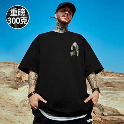 摩严五分袖潮流大码青少年