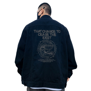 2025新款重磅大码男装牛仔夹克复古胖子宽松休闲外套男秋冬款加绒