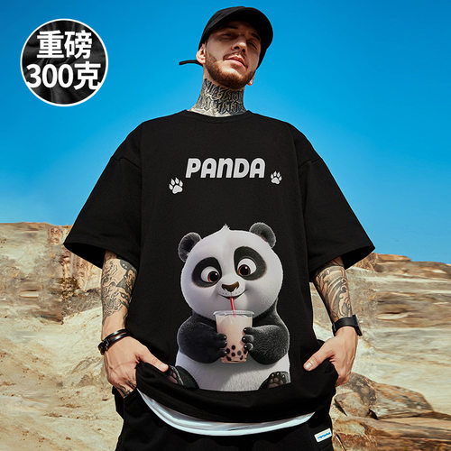 五分袖潮流大码青少年