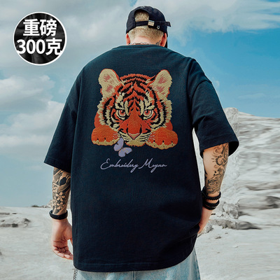 摩严五分袖潮流大码青少年