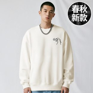 品牌男装 潮男生加肥加大码 200 男装 圆领卫衣春秋款 300斤大码