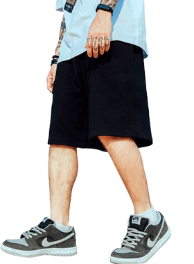 纯色宽松ins加肥加大篮球短裤