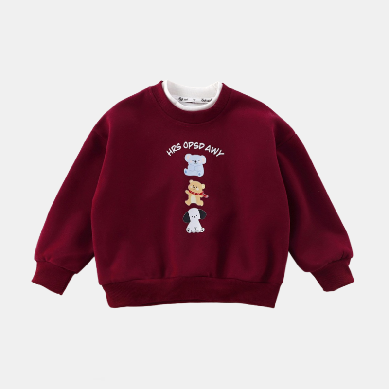 【2折专区】折扣店撤柜|亲子装中小童假两件a类T恤卫衣保暖上衣