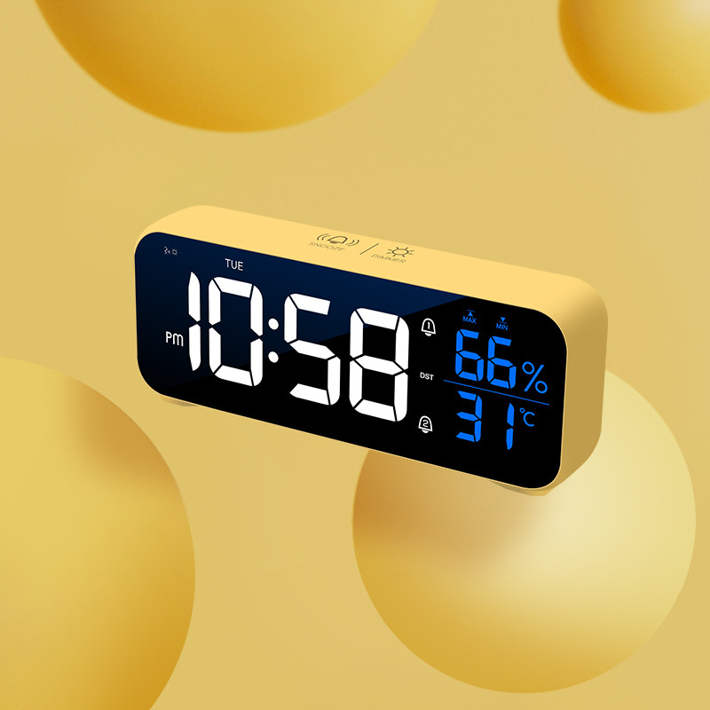 알람 시계 LED 전자 시계 크리 에이 티브 강력한 모닝콜 간단한 침실 어린이 스마트 시계 데스크탑 데스크탑 충전