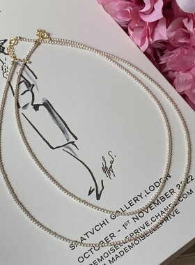 美14K注金正圆施家珍珠强光项链