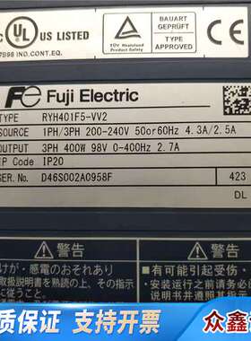 Fe 伺服驱动器FUJI  RYH401F5-RYH201F