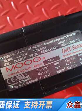 MOOG穆格伺服电机G403-552A，型号G3L15_UL