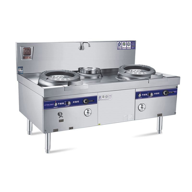 节而猛商用灶具饭店酒店厨房爆炒天燃气煤气节能灶带风机灶台厨具