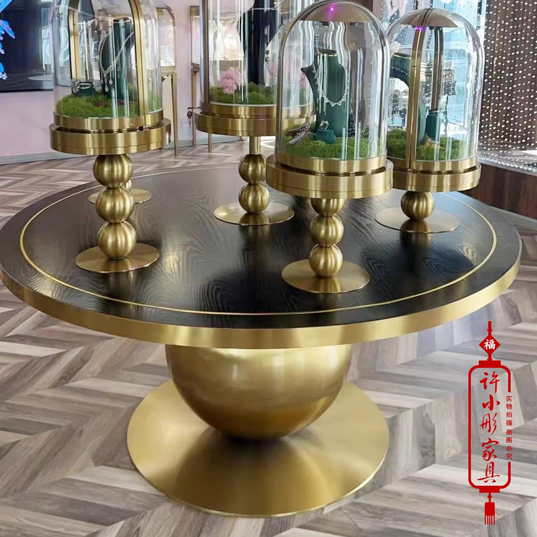 花艺桌摆台端景台酒店大堂花台售楼处风水台样板房花桌入户玄关桌