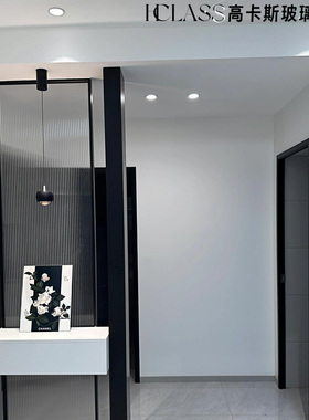 超白钢化长虹玻璃屏风隔断极窄边框玄关客厅遮挡简约现代定制防水