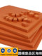 圆压圆纸箱模切弹垫R50橙色废品区海绵C55度小方块海棉清废刀模垫